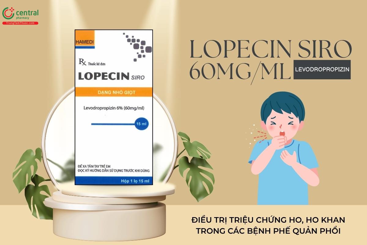 Tác dụng của thuốc Lopecin Siro 60mg/ml
