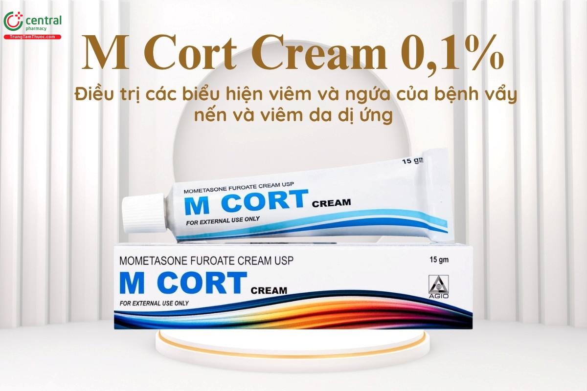 Chỉ định của thuốc M Cort Cream 0,1%