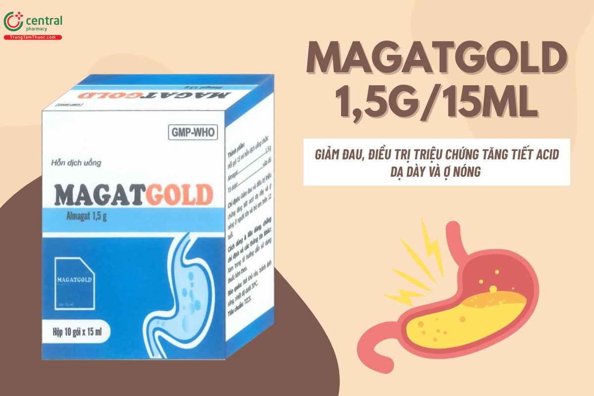 Chỉ định của thuốc Magatgold 1,5g/15ml