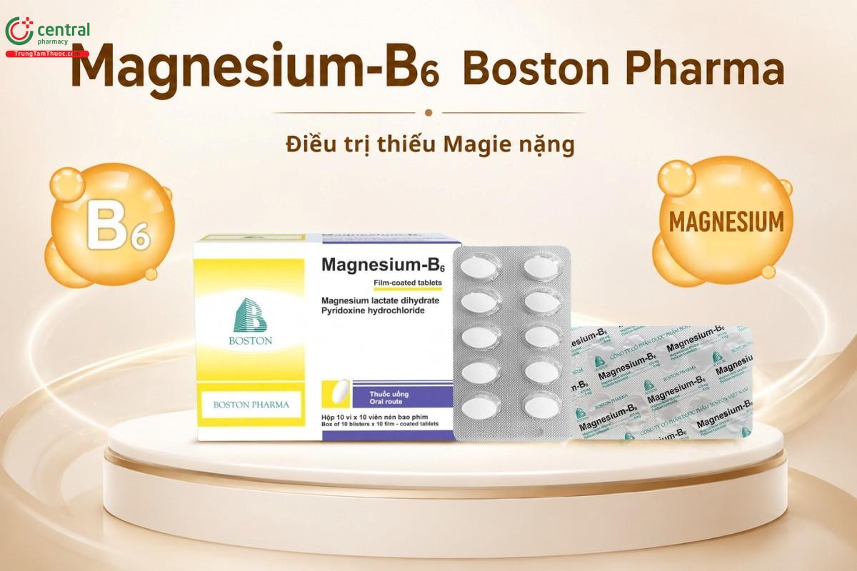 Chỉ định của thuốc Magnesium-B6 Boston Pharma