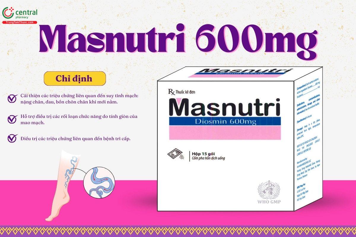 Chỉ định của thuốc Masnutri 600mg