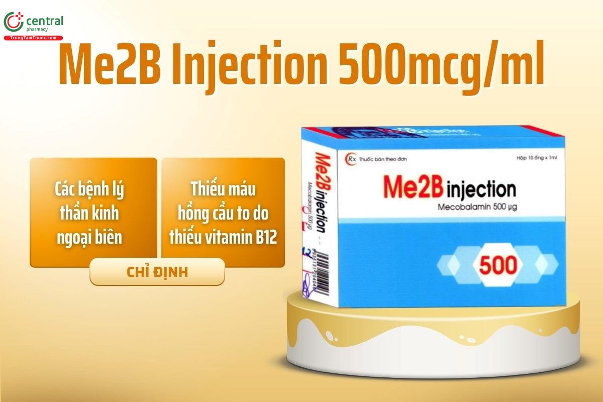 Chỉ định của thuốc Me2B Injection 500mcg/ml