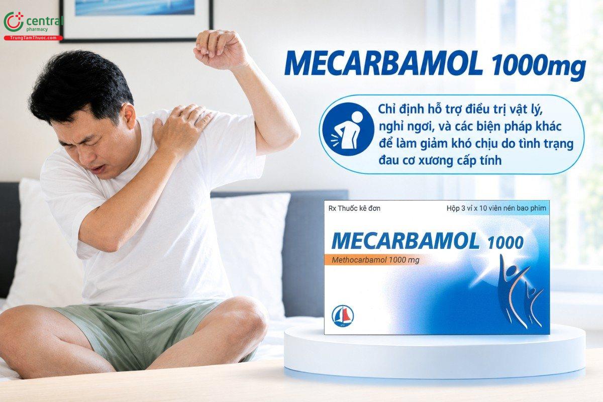 Chỉ định của thuốc Mecarbamol 1000mg