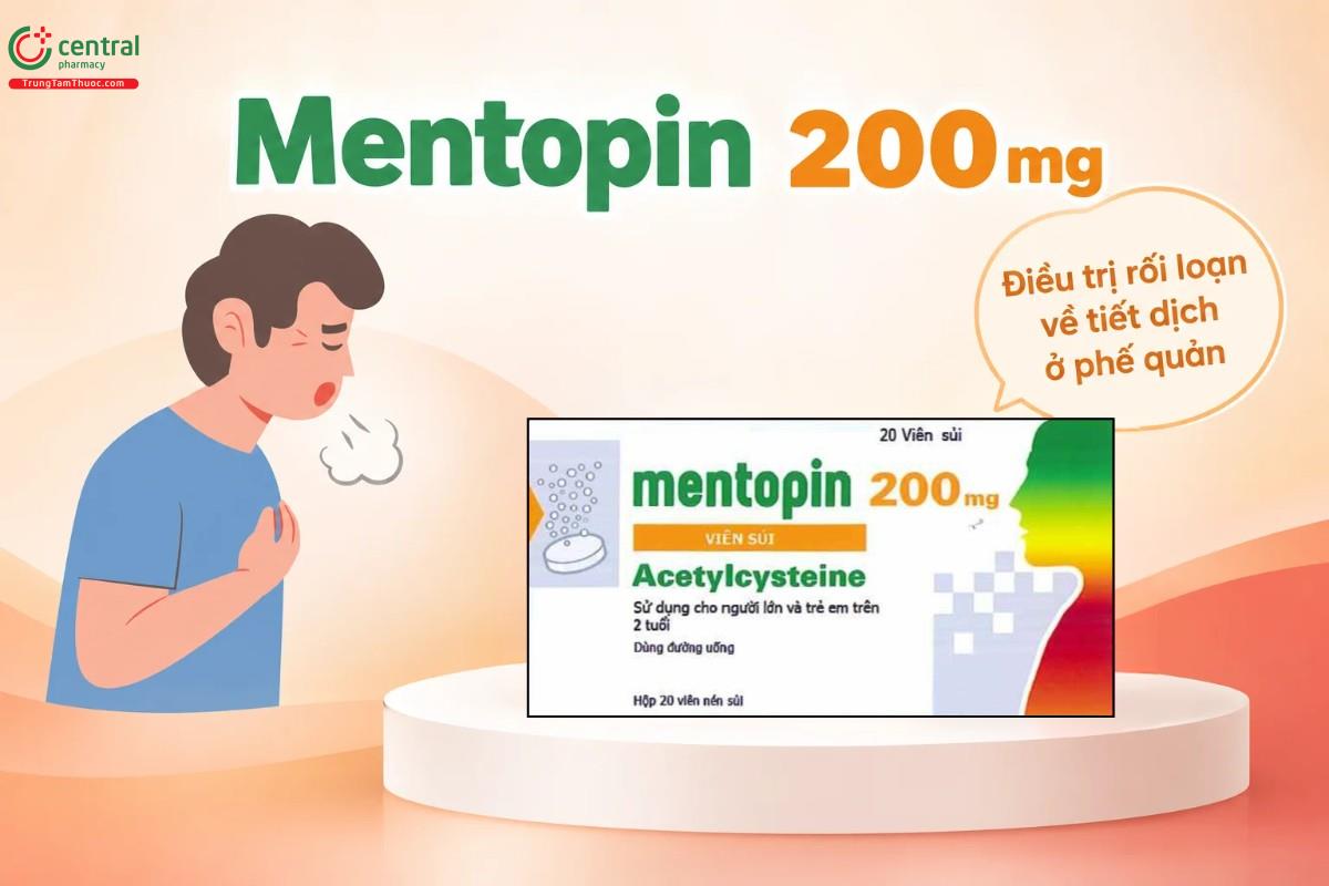 Chỉ định của thuốc Mentopin 200mg