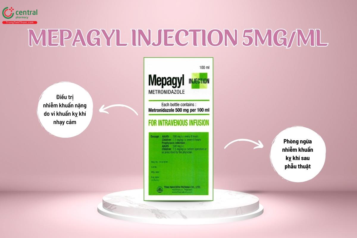 Chỉ định của thuốc Mepagyl Injection 5mg/ml