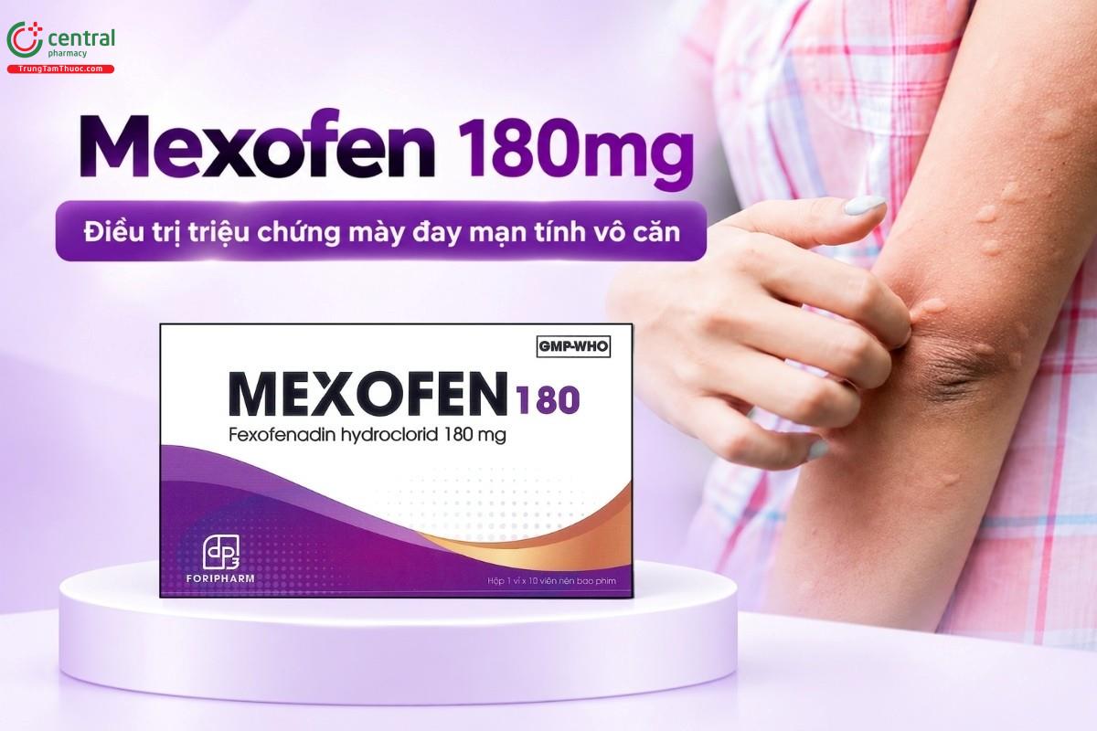 Chỉ định của thuốc Mexofen 180mg