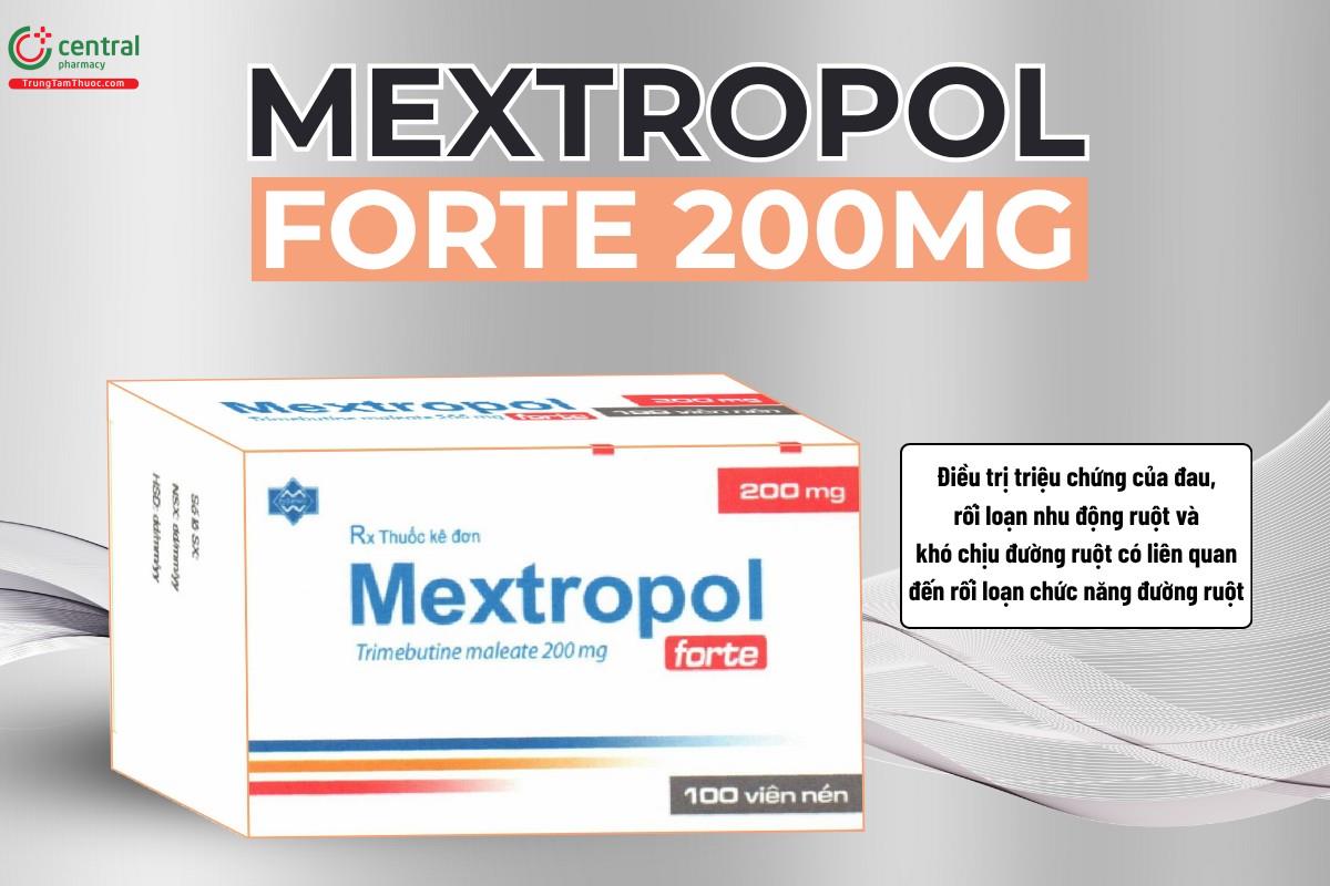 Chỉ định của thuốc Mextropol Forte 200mg