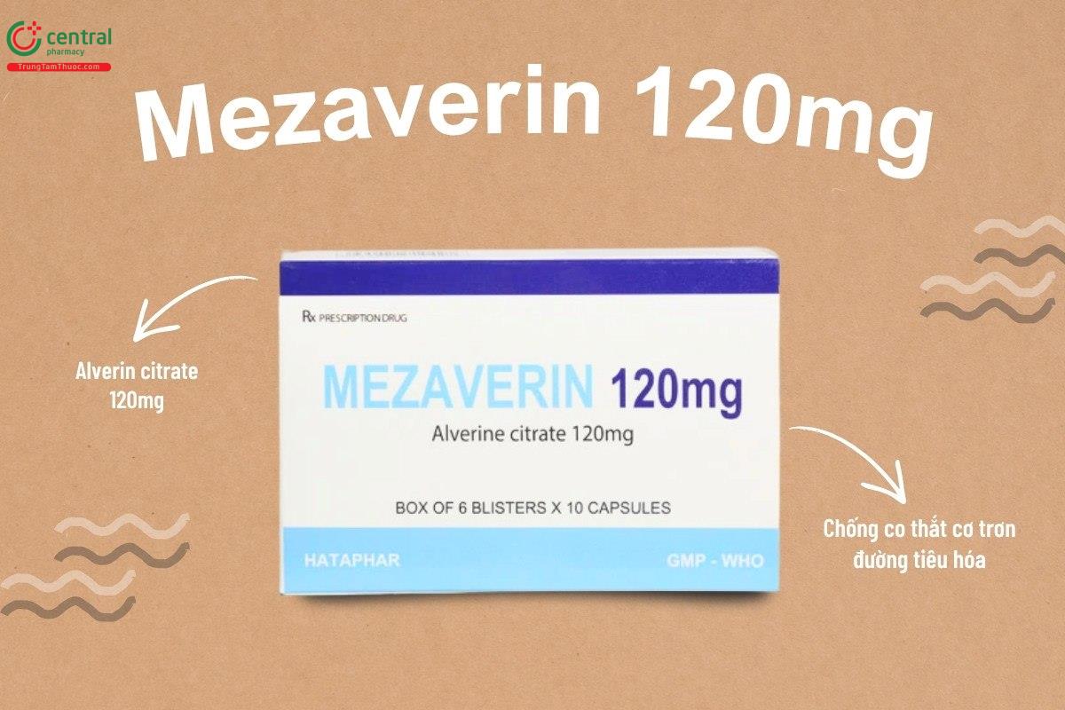 Công dụng của thuốc Mezaverin 120mg