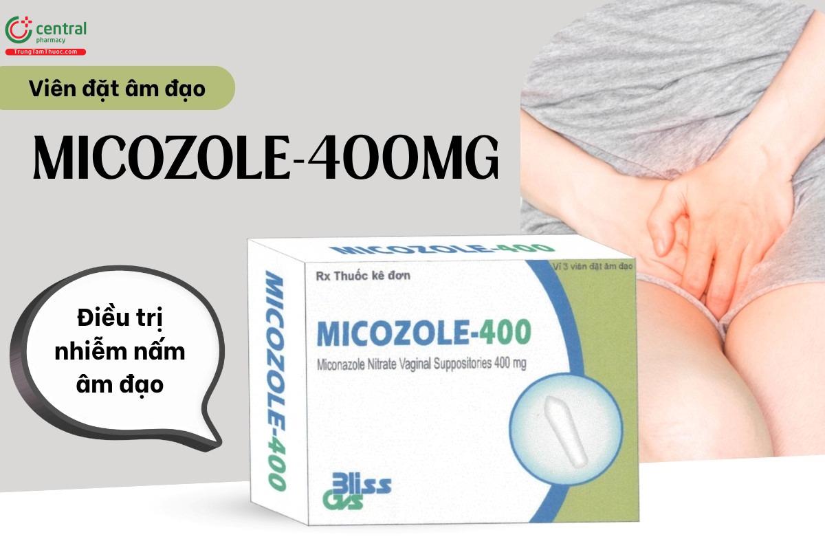 Thuốc Micozole-400mg điều trị nhiễm nấm âm đạo