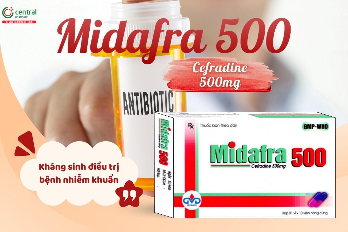 Midafra 500 là thuốc kháng sinh