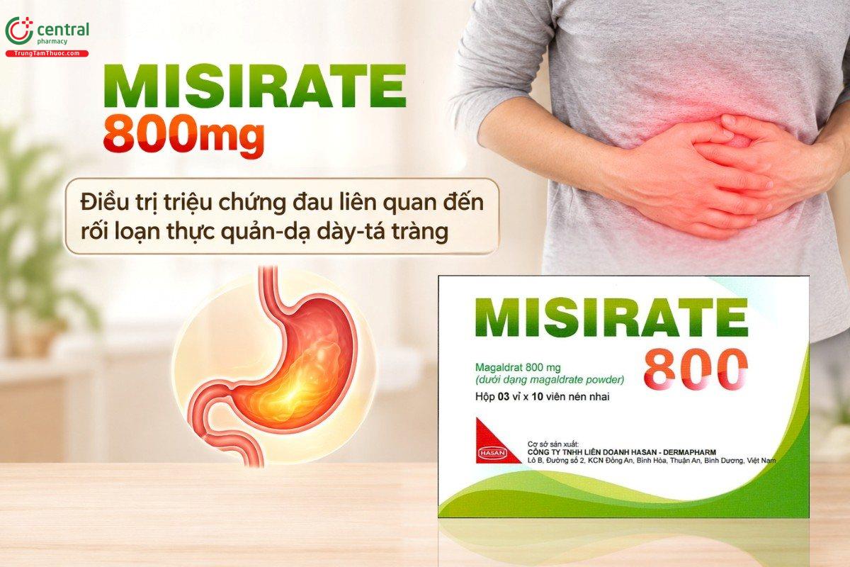 Chỉ định của thuốc Misirate 800mg