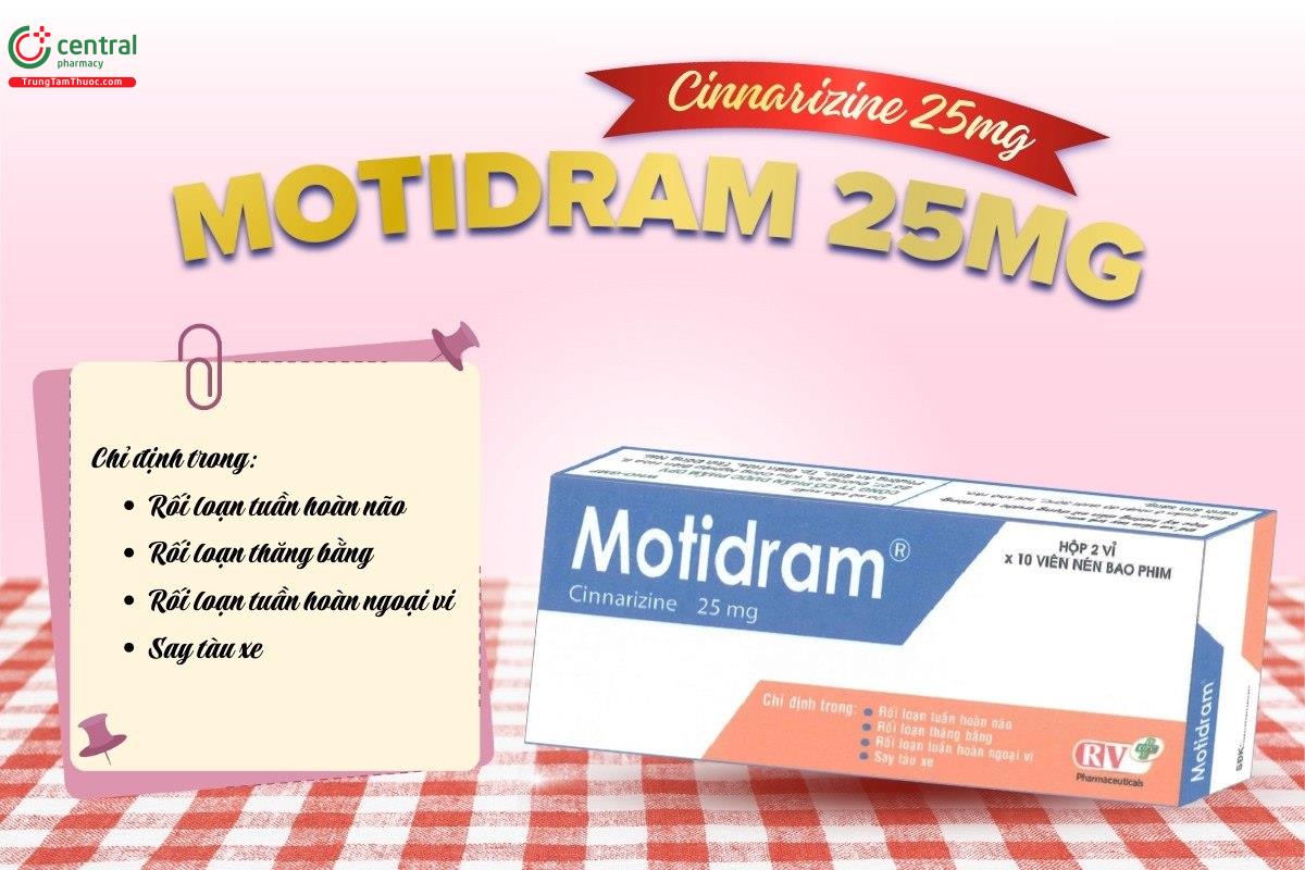 Chỉ định của thuốc Motidram 25mg