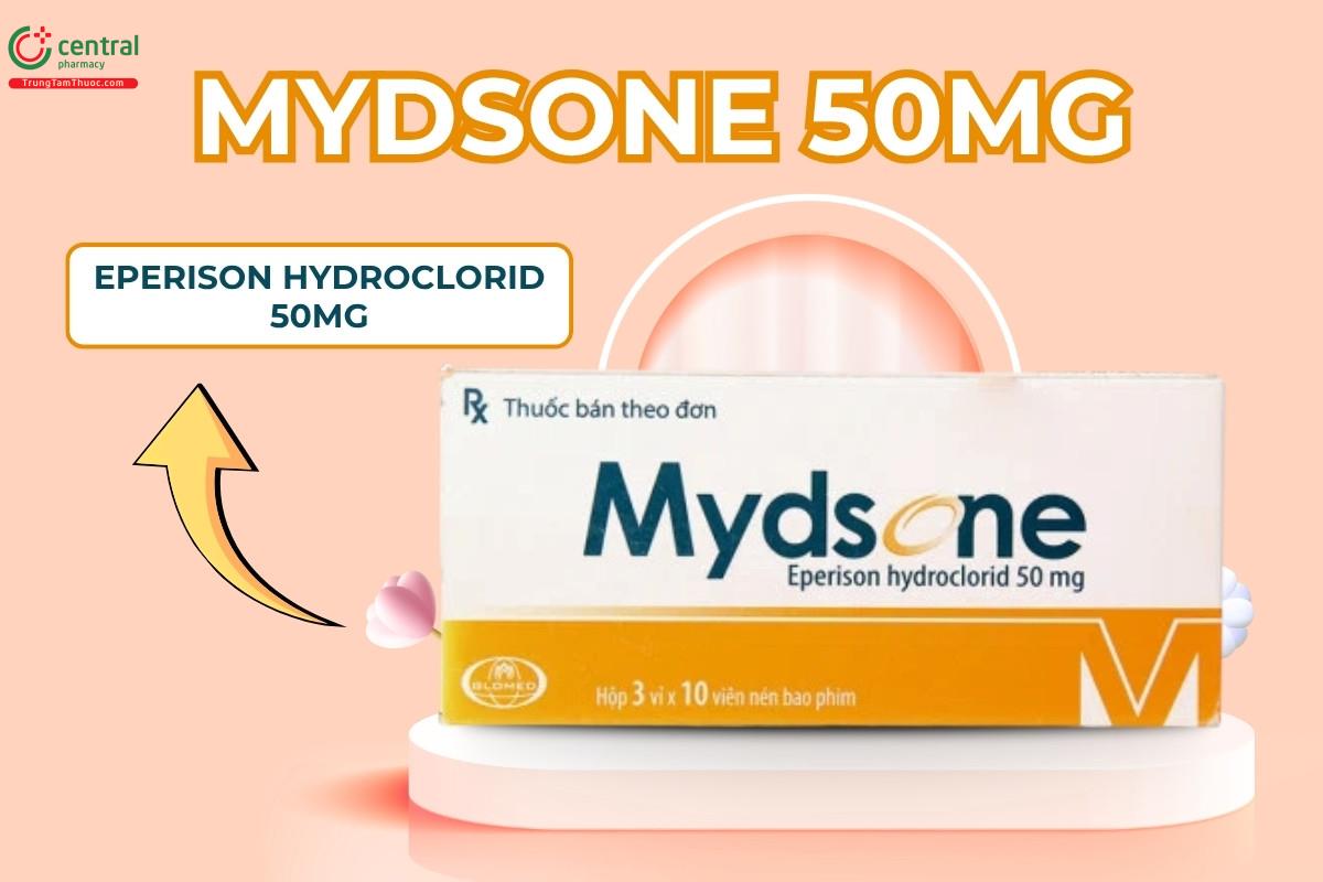 Thuốc Mydsone 50mg có chứa Eperison hydroclorid