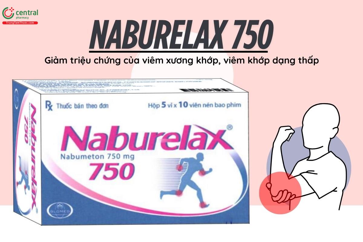 Chỉ định của thuốc Naburelax 750