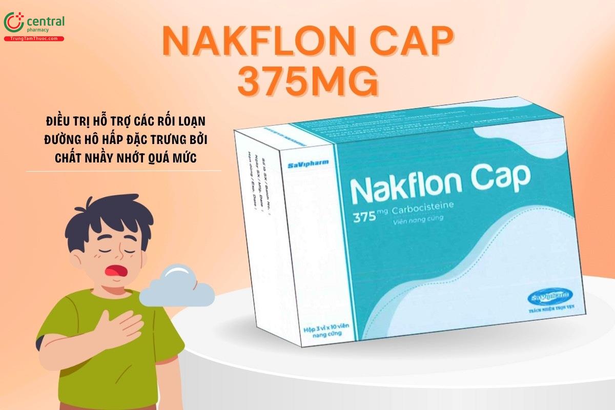 Chỉ định của thuốc Nakflon Cap 375mg