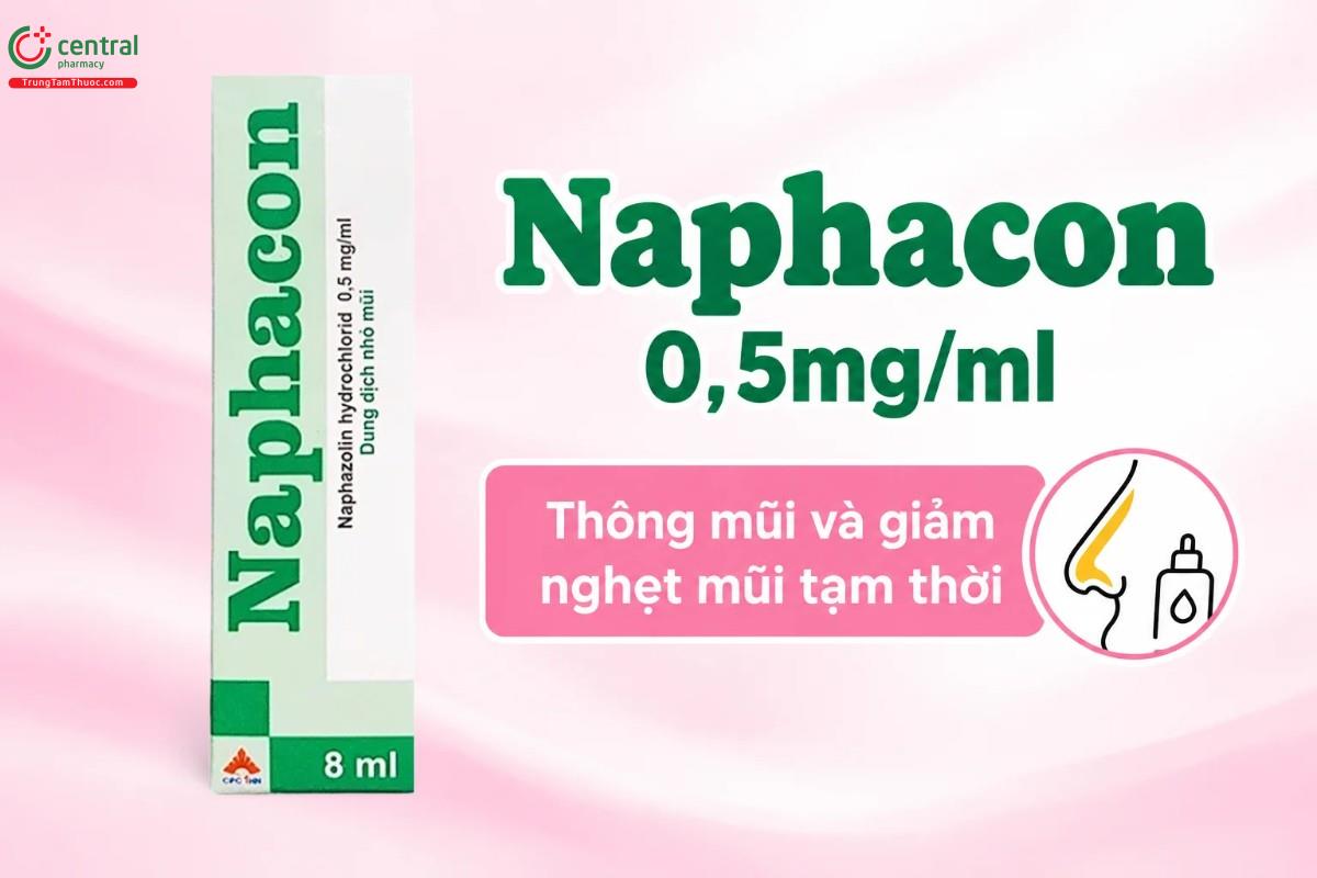 Tác dụng của thuốc Naphacon 0,5mg/ml