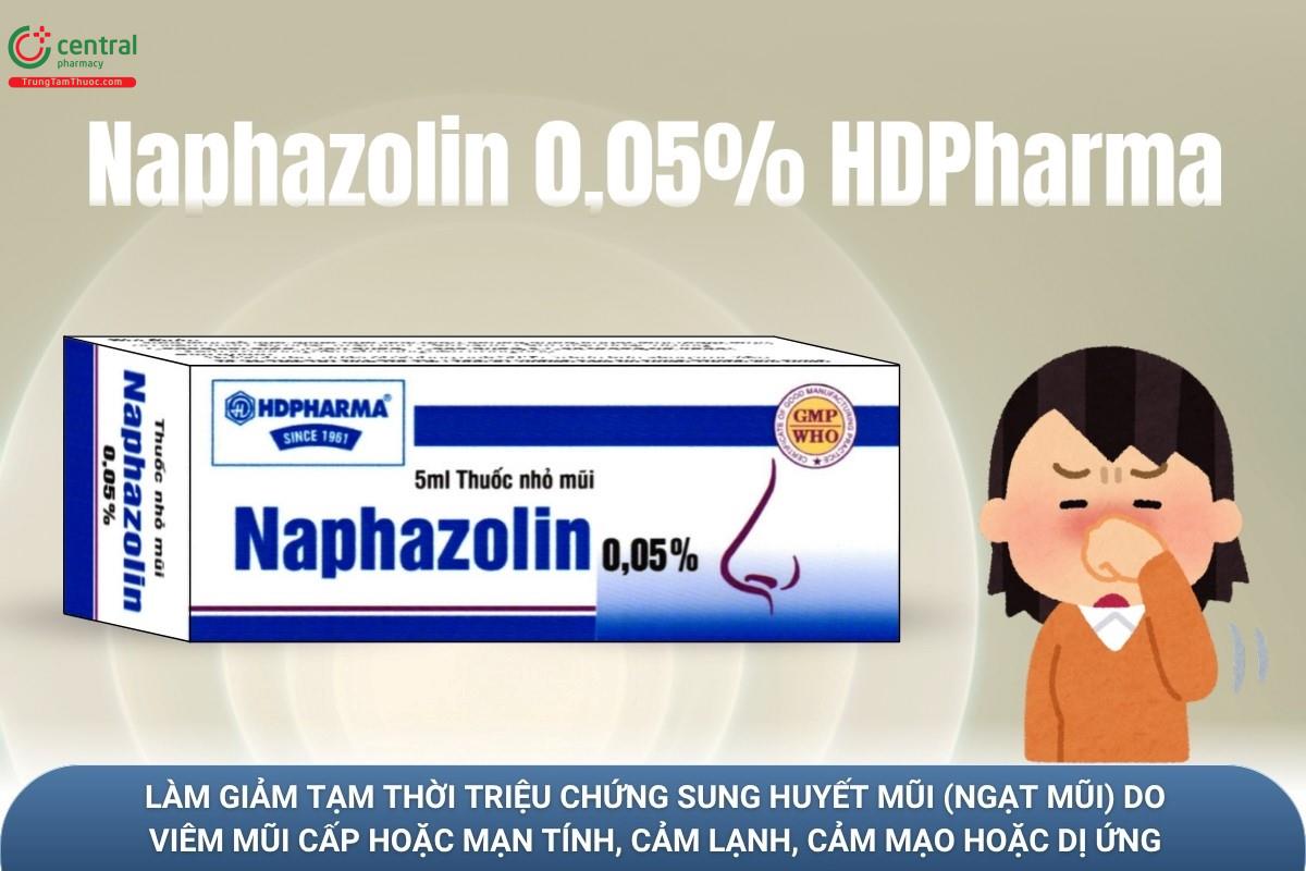 Chỉ định của thuốc Naphazolin 0,05% HDPharma