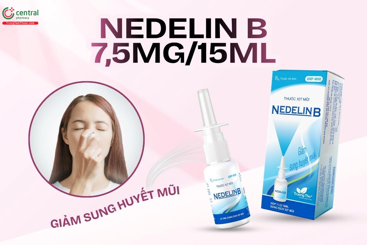 Thuốc Nedelin B 7,5mg/15ml giảm sung huyết mũi