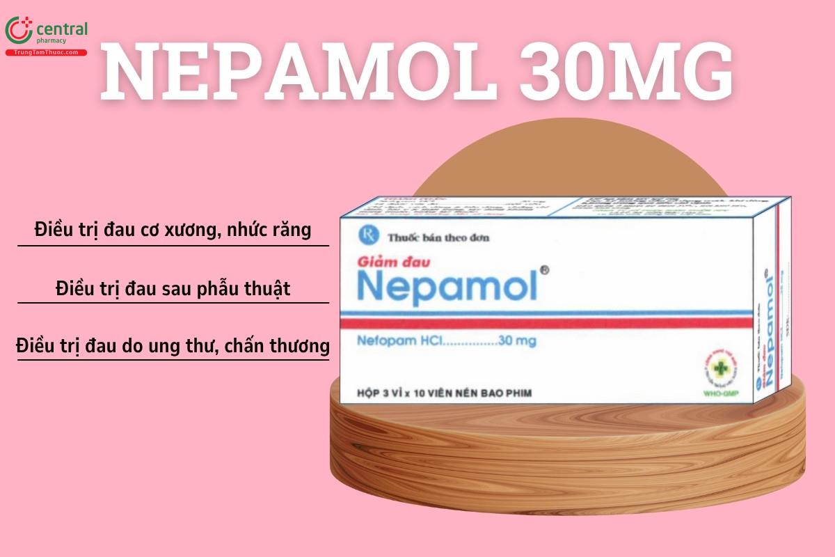 Chỉ định của thuốc Nepamol 30mg