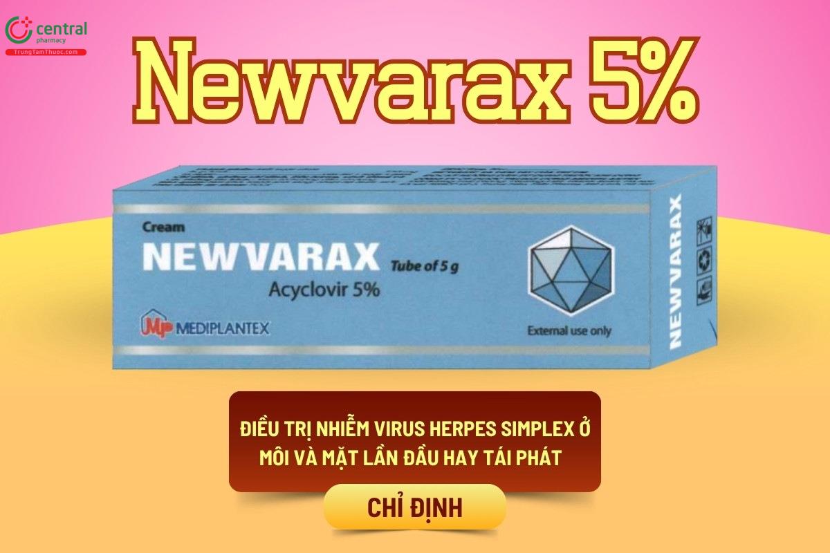 Chỉ định của thuốc Newvarax 5%