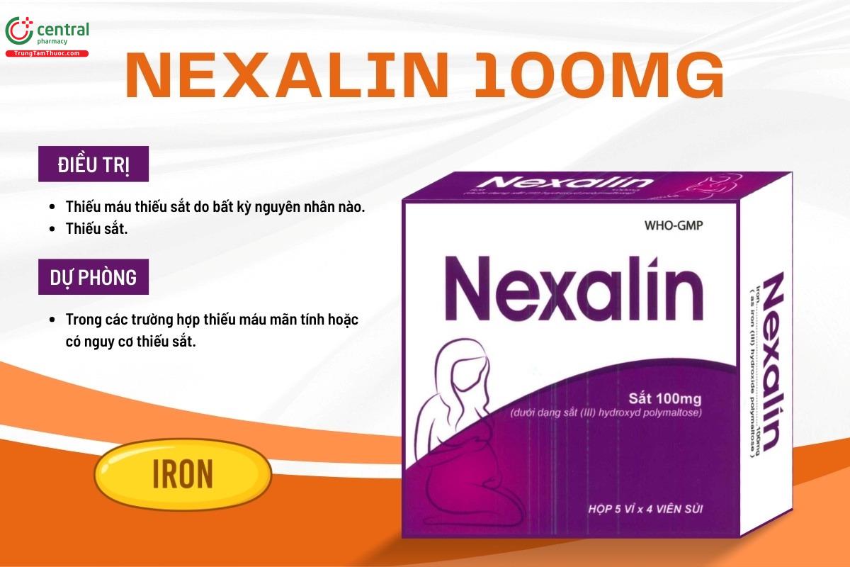 Chỉ định của thuốc Nexalin 100mg