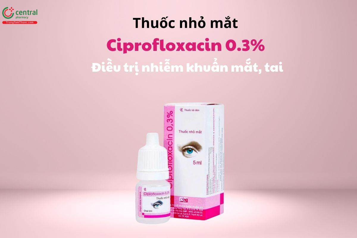 Chỉ định của thuốc Ciprofloxacin 0.3% Dược phẩm 3/2