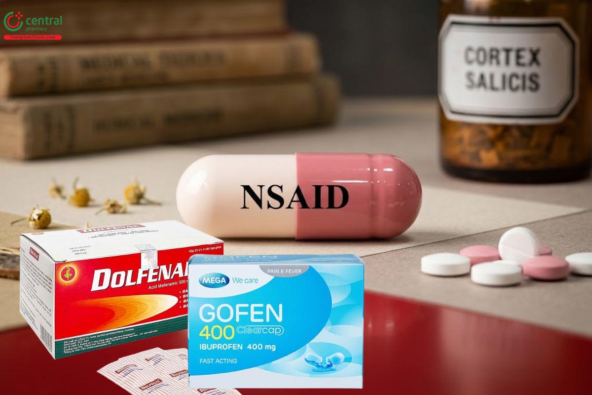 Có thể dùng các thuốc nhóm NSAIDs để giảm đau bụng kinh