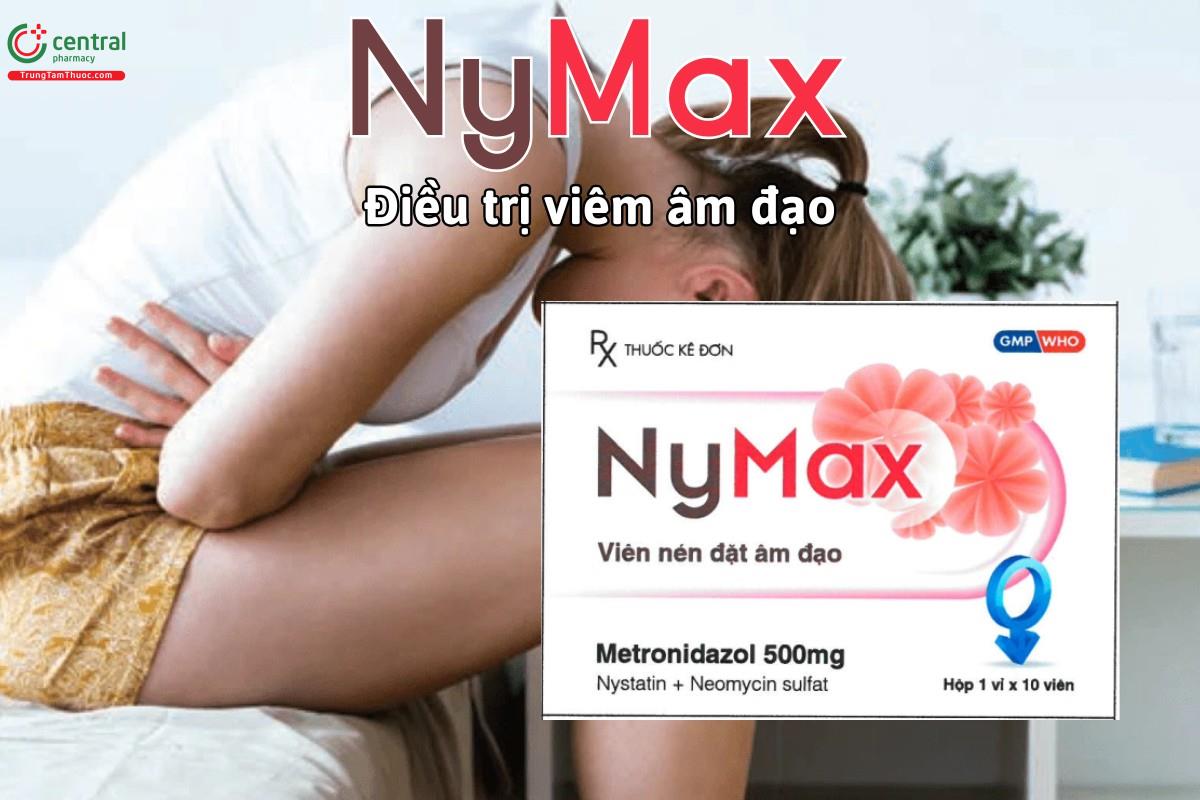 Thuốc Nymax điều trị viêm âm đạo do nhiễm vi khuẩn và nhiễm nấm Candida