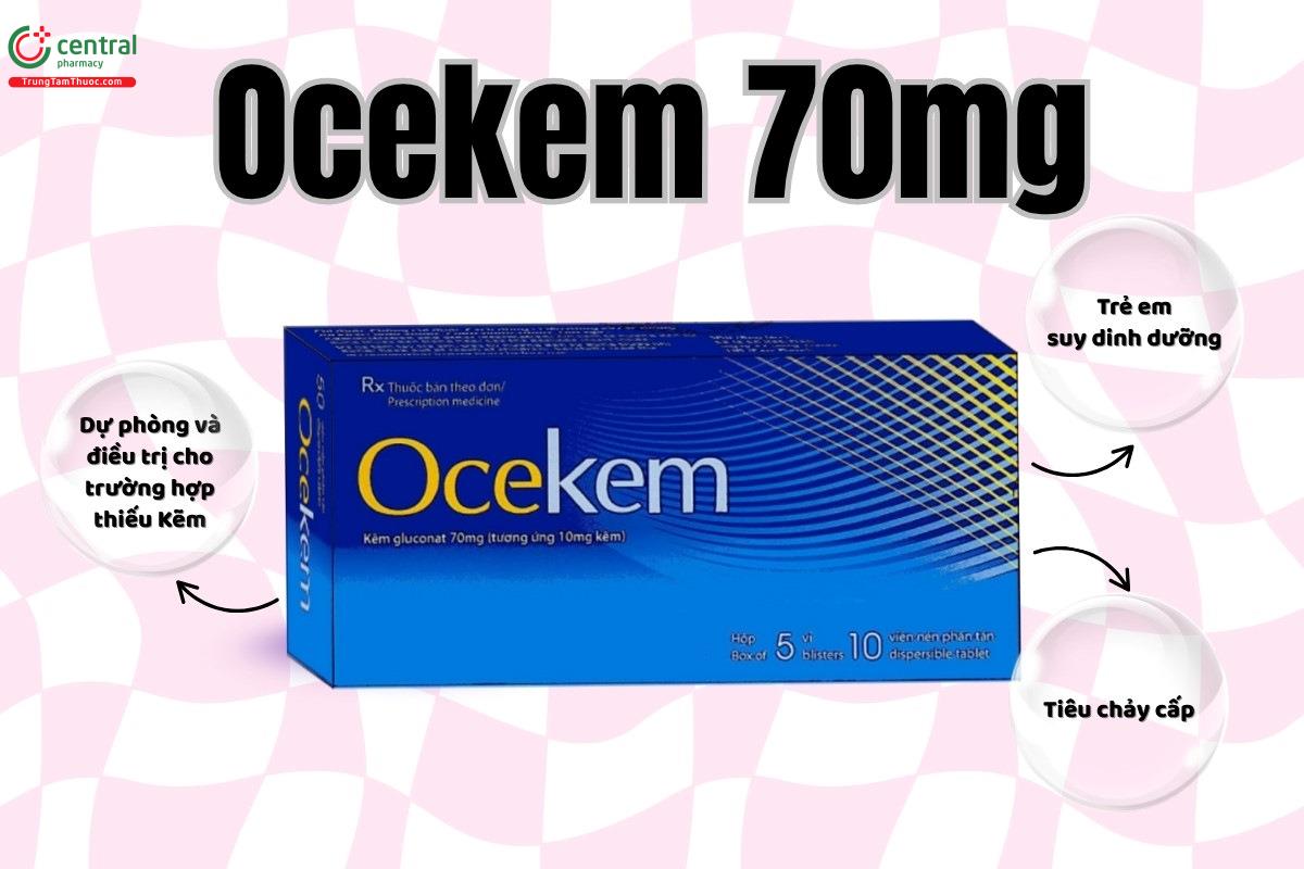 Chỉ định của thuốc Ocekem 70mg