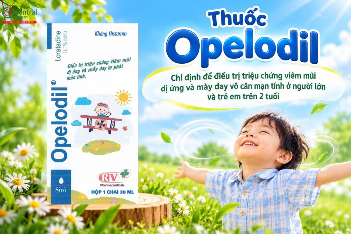 Thuốc Opelodil điều trị viêm mũi dị ứng và mày đay vô căn mạn tính 
