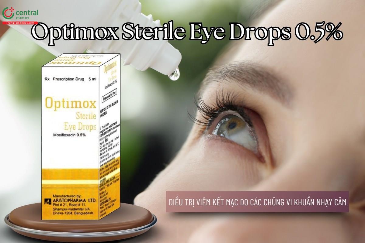 Thuốc Optimox Sterile Eye Drops 0.5% điều trị viêm kết mạc