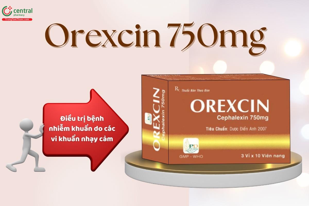 Chỉ định của thuốc Orexcin 750mg