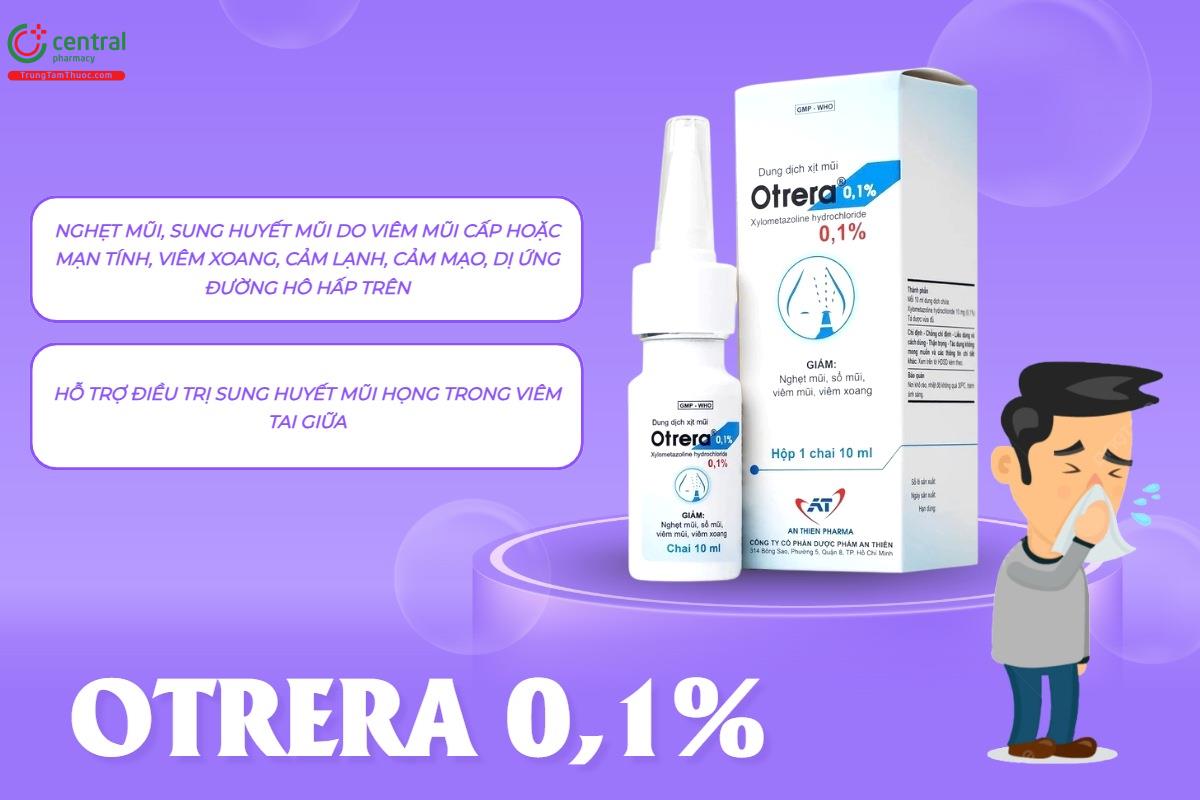 Chỉ định của thuốc Otrera 0,1%