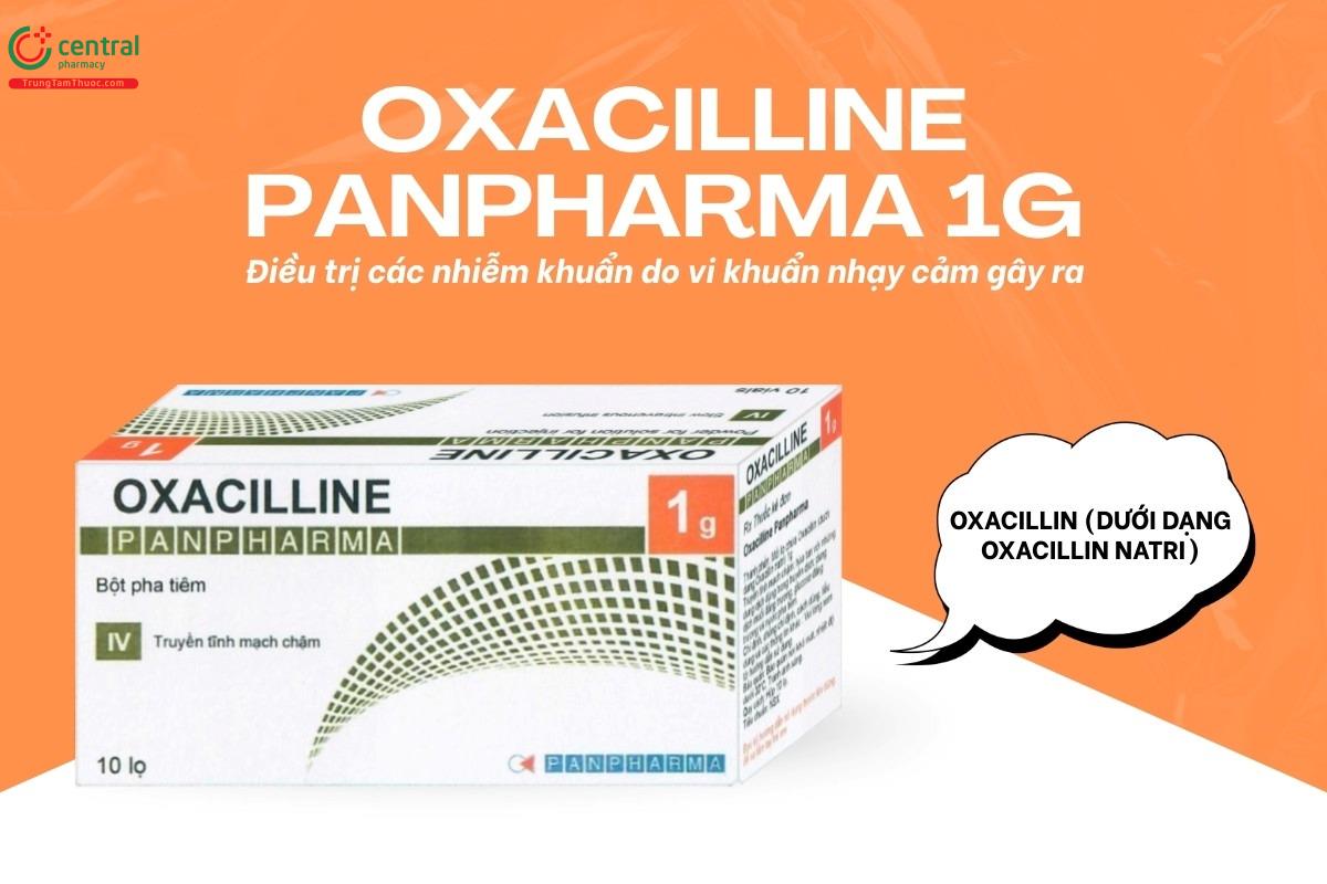 Chỉ định của thuốc Oxacilline Panpharma 1g