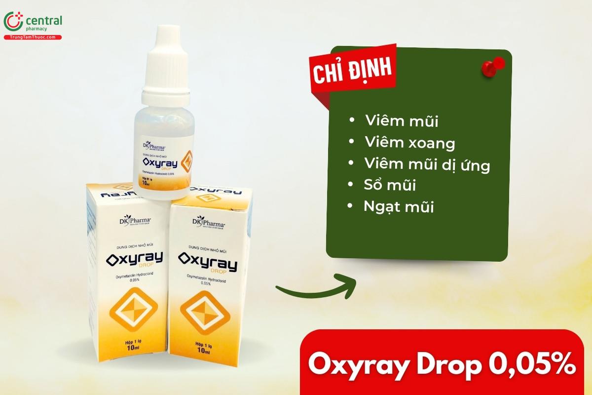 Chỉ định của thuốc Oxyray Drop 0,05%