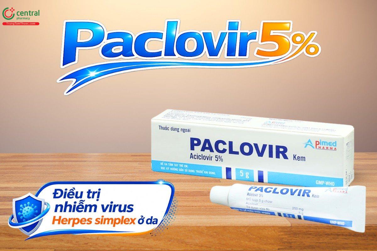 Chỉ định của thuốc Paclovir 5%