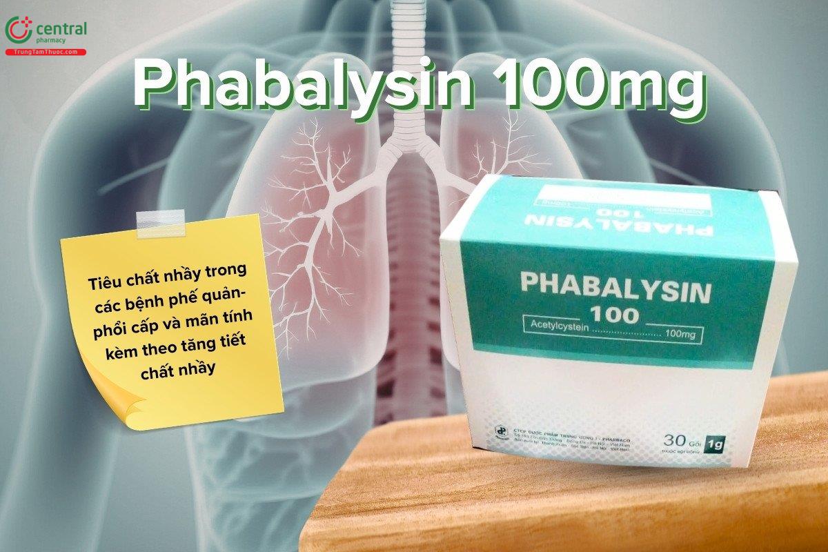 Chỉ định của thuốc Phabalysin 100mg