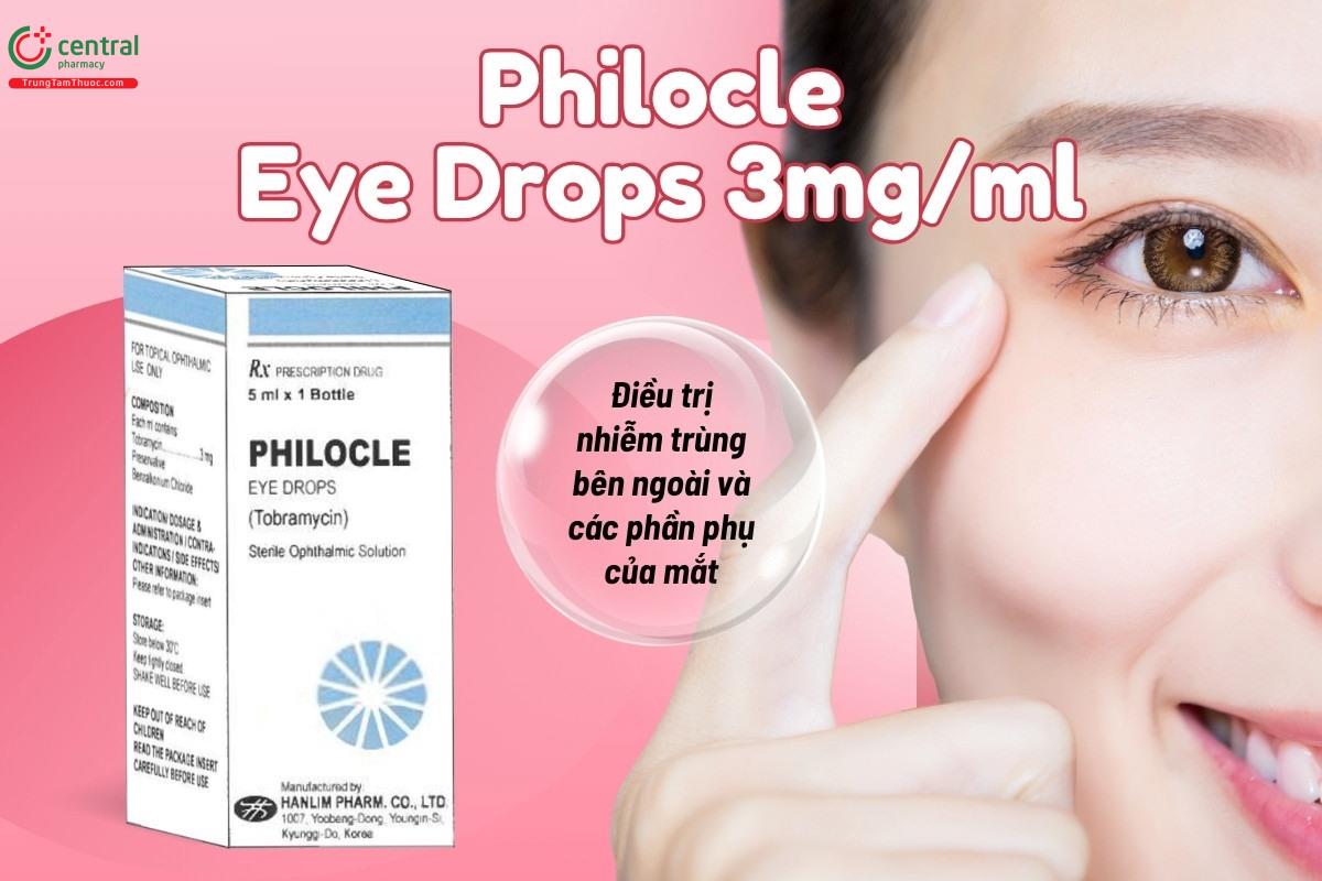 Chỉ định của thuốc Philocle Eye Drops 3mg/ml