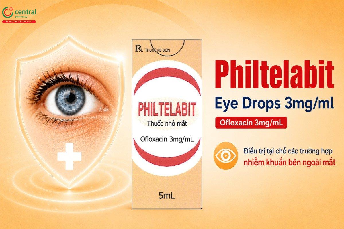 Chỉ định của thuốc Philtelabit Eye Drops 3mg/ml