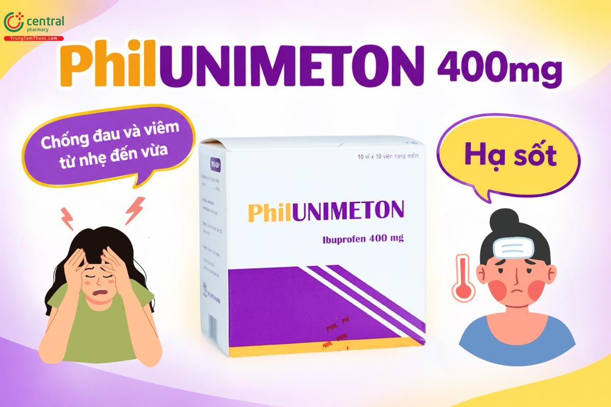 Chỉ định của thuốc Philunimeton 400mg