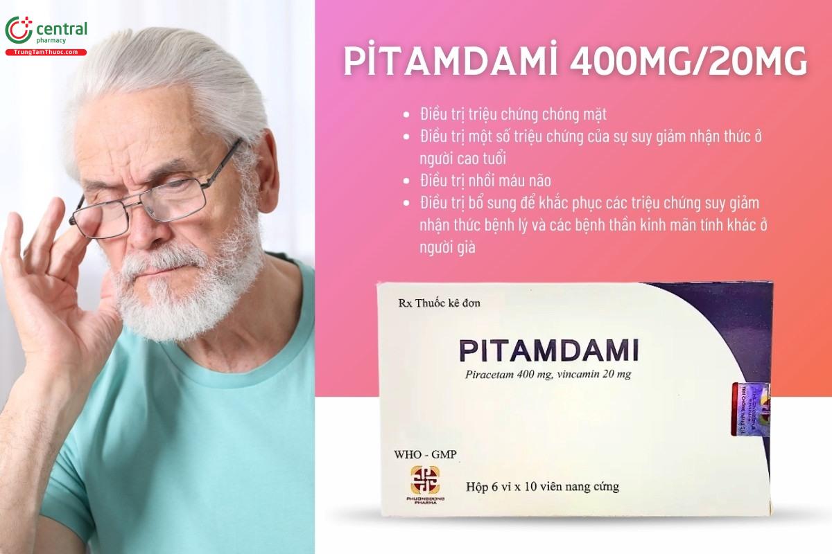 Chỉ định của thuốc Pitamdami 400mg/20mg