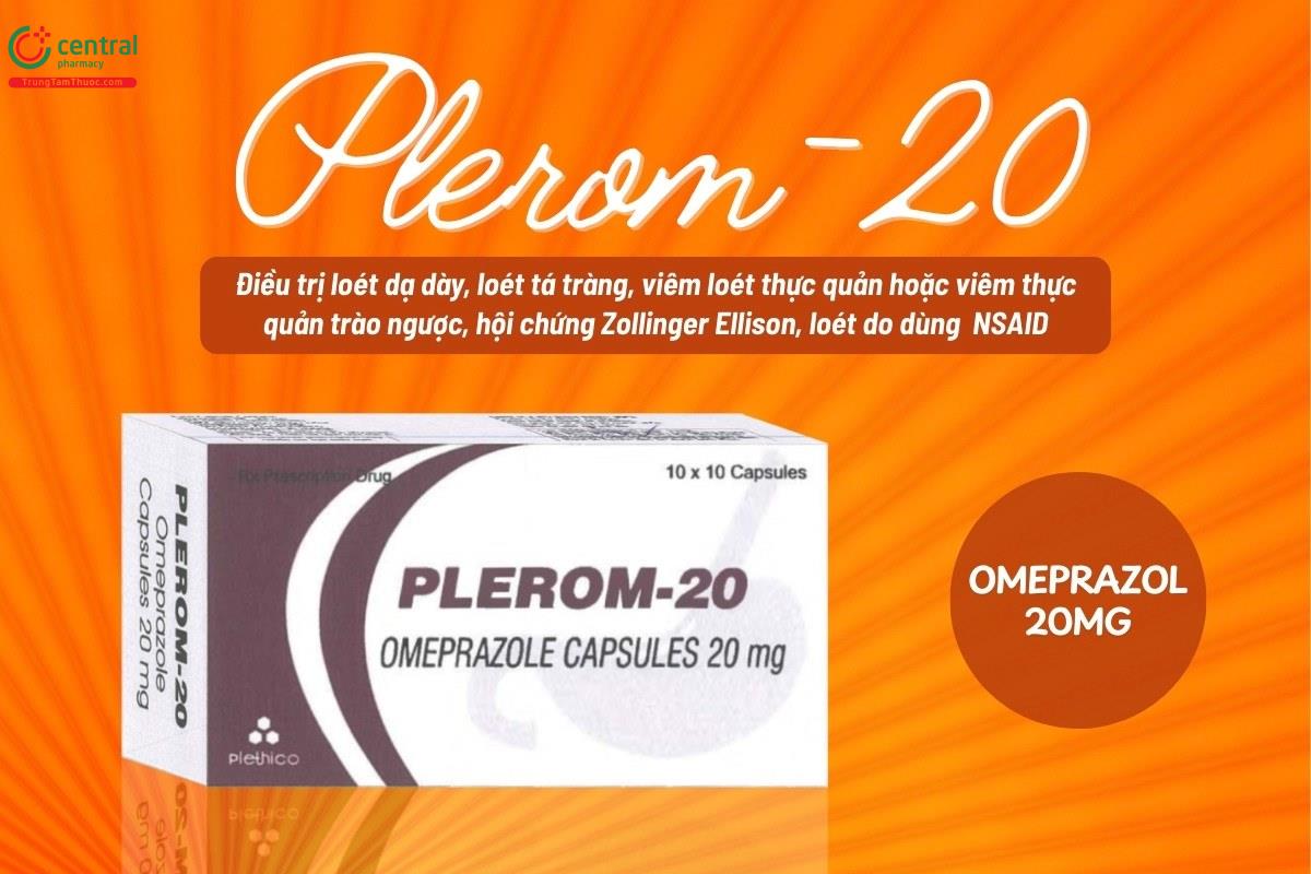 Chỉ định của thuốc Plerom-20