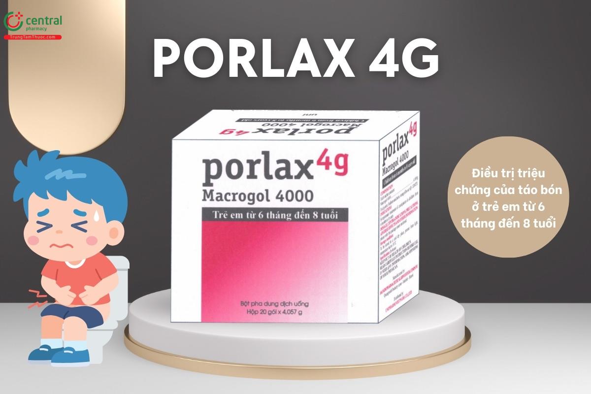 Thuốc Porlax 4g điều trị triệu chứng của táo bón
