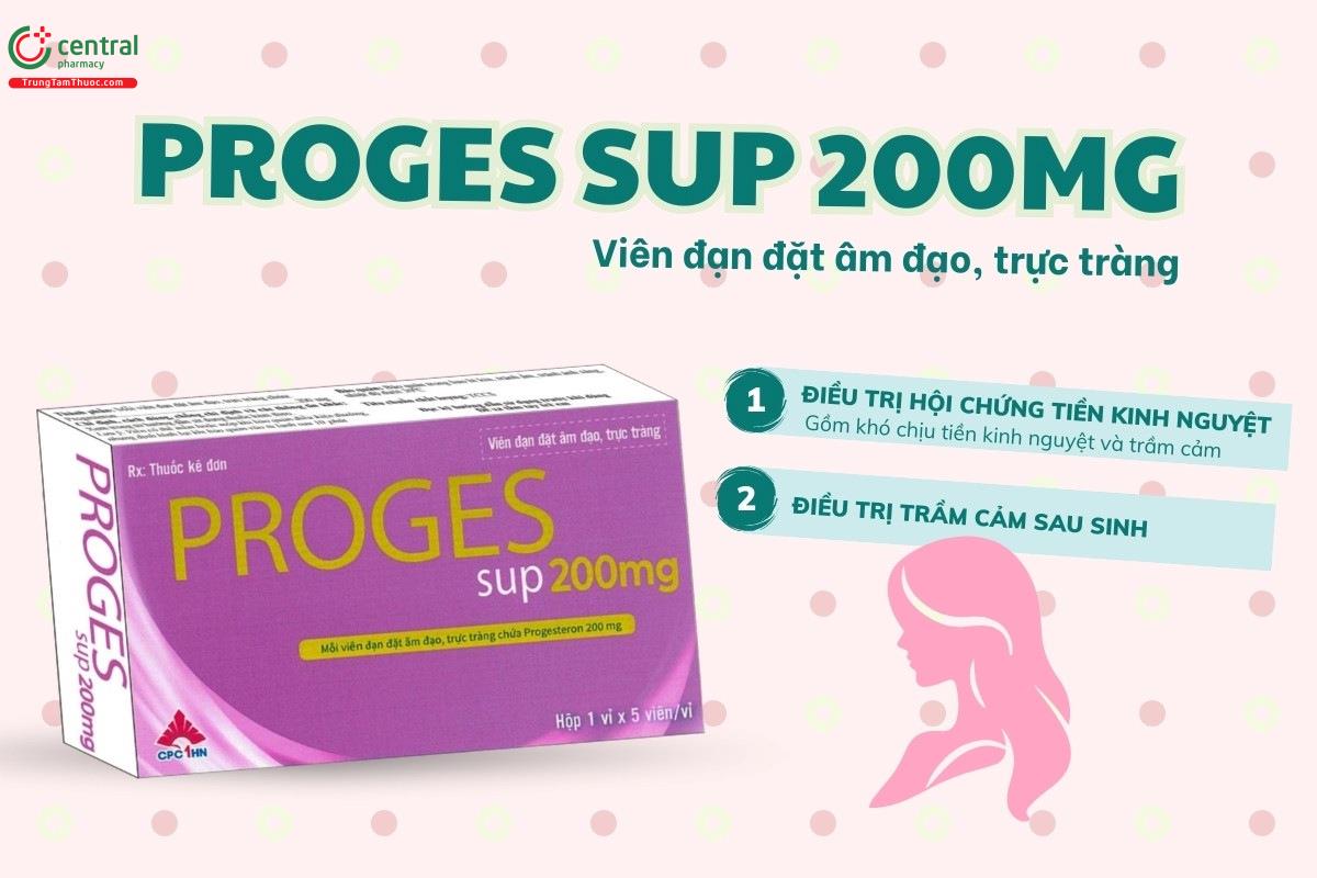 Chỉ định của thuốc Proges Sup 200mg