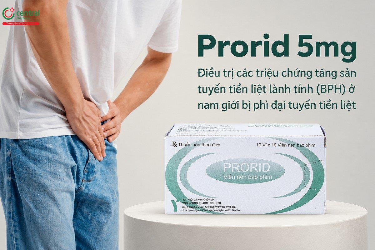 Chỉ định của thuốc Prorid 5mg