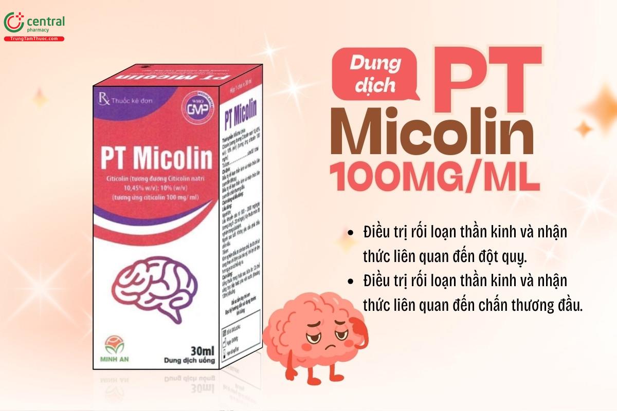 Chỉ định của thuốc PT Micolin 100mg/ml