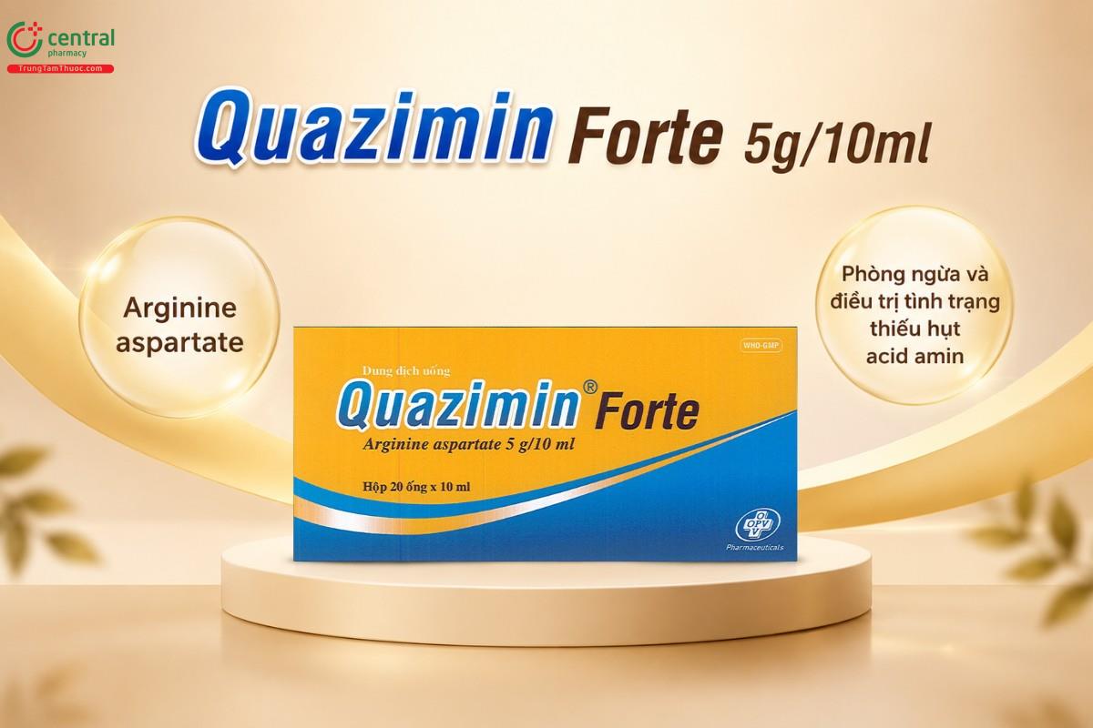 Chỉ định của thuốc Quazimin Forte 5g/10ml
