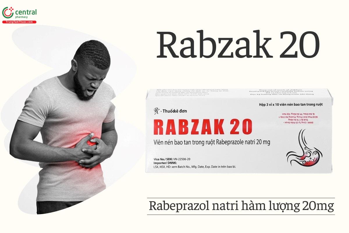 Thành phần chính của thuốc Rabzak 20