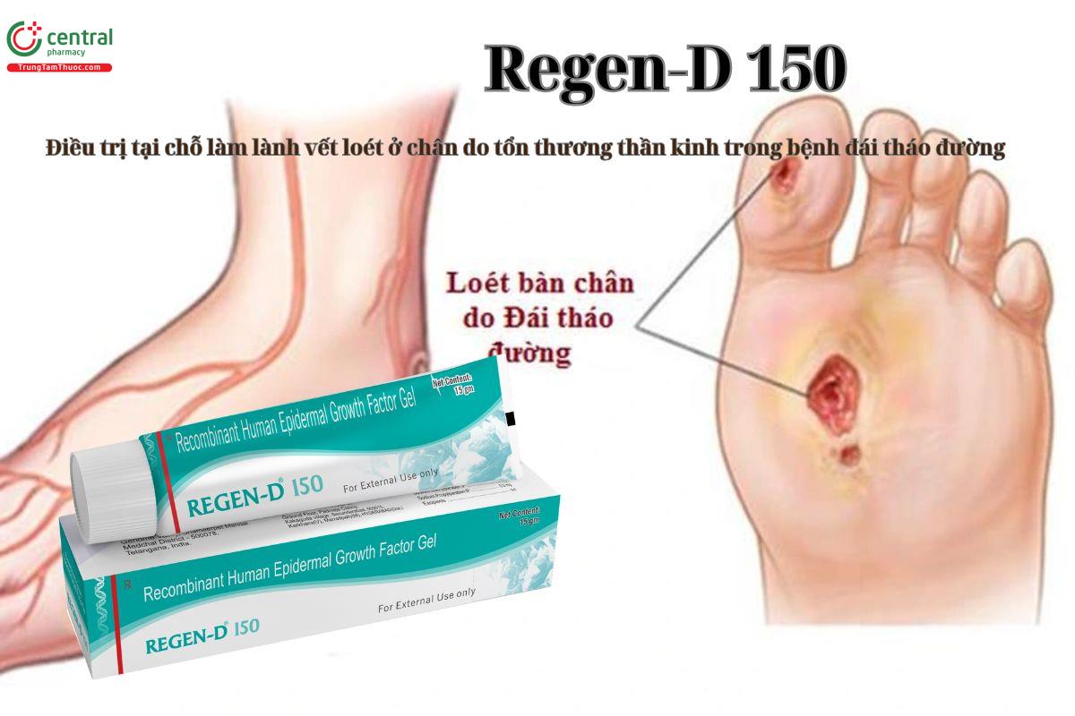 Thuốc Regen-D 150 điều trị vết loét ở chân do bệnh đái tháo đường