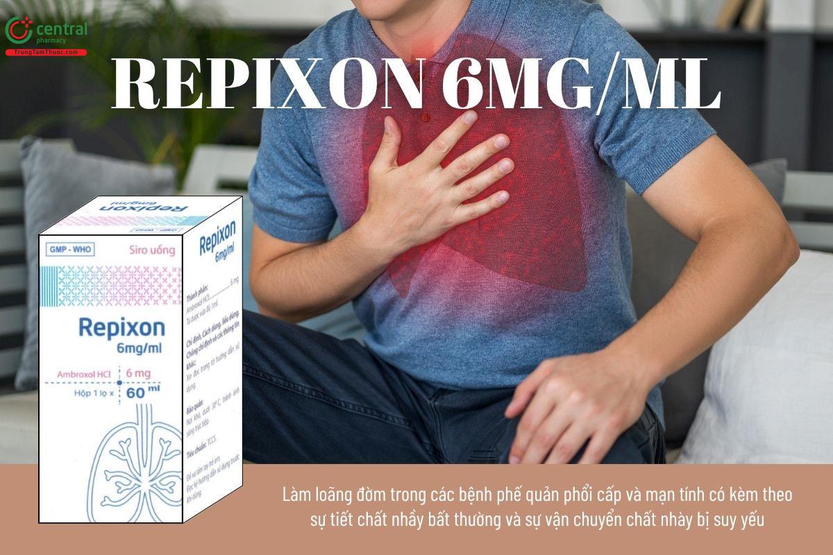 Chỉ định của thuốc Repixon 6mg/ml